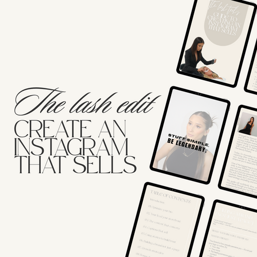 The lash Edit - Create an Instagram that sells