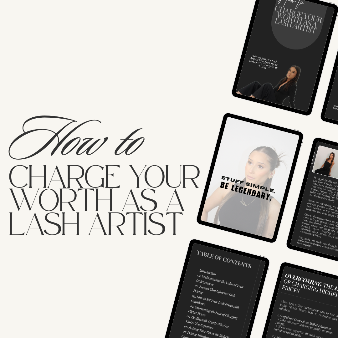 How to charge your worth as a lash artist